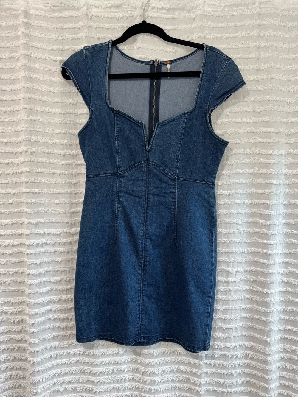 Free People Denim Mini Dress in Blue